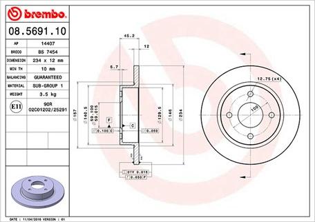 Magneti Marelli 360406035800 - Jarrulevy inparts.fi