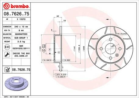 Magneti Marelli 360406038905 - Jarrulevy inparts.fi