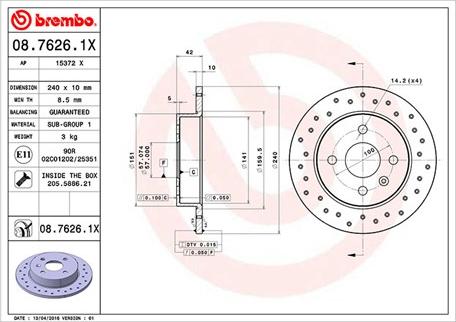 Magneti Marelli 360406038902 - Jarrulevy inparts.fi