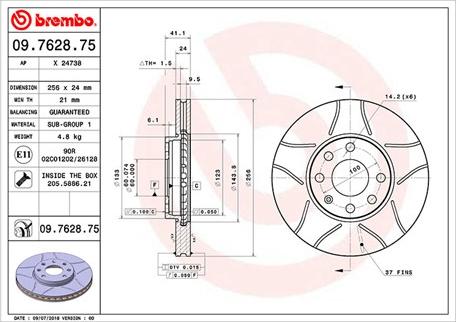 Magneti Marelli 360406038705 - Jarrulevy inparts.fi