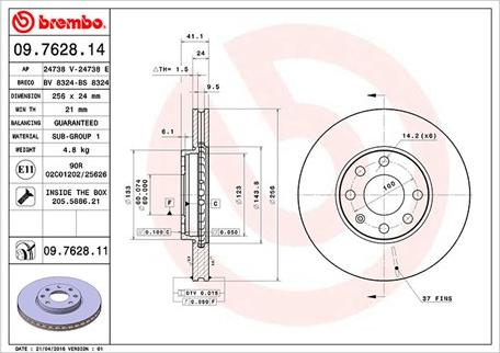 Magneti Marelli 360406038700 - Jarrulevy inparts.fi