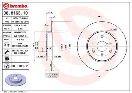 Magneti Marelli 360406033800 - Jarrulevy inparts.fi