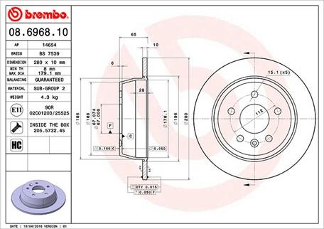 Magneti Marelli 360406032300 - Jarrulevy inparts.fi