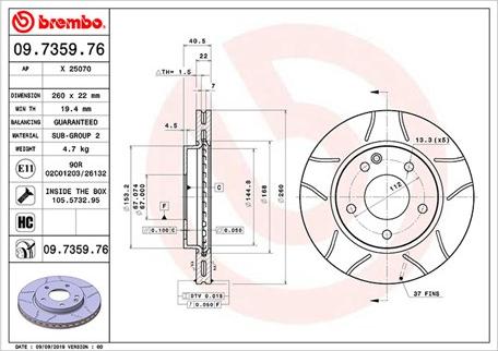 Magneti Marelli 360406032705 - Jarrulevy inparts.fi