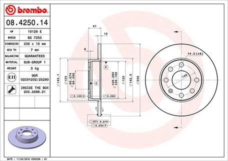 Magneti Marelli 360406037100 - Jarrulevy inparts.fi