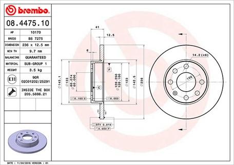 Magneti Marelli 360406037200 - Jarrulevy inparts.fi