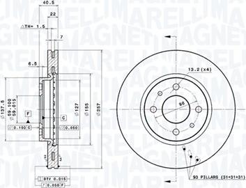 Magneti Marelli 360406029401 - Jarrulevy inparts.fi