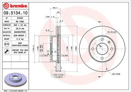 Magneti Marelli 360406024900 - Jarrulevy inparts.fi