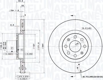 Magneti Marelli 360406024101 - Jarrulevy inparts.fi