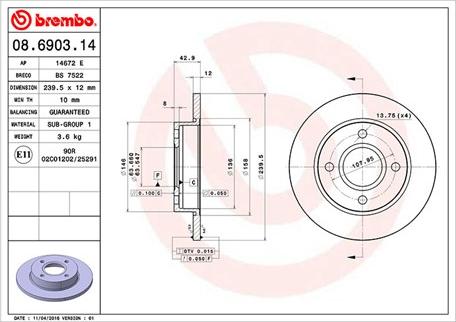 Magneti Marelli 360406025700 - Jarrulevy inparts.fi