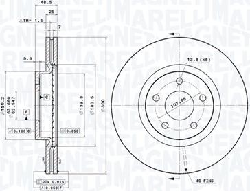 Magneti Marelli 360406026401 - Jarrulevy inparts.fi