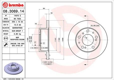 Magneti Marelli 360406020900 - Jarrulevy inparts.fi