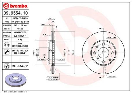 Magneti Marelli 360406028200 - Jarrulevy inparts.fi