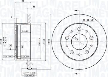 Magneti Marelli 360406023600 - Jarrulevy inparts.fi