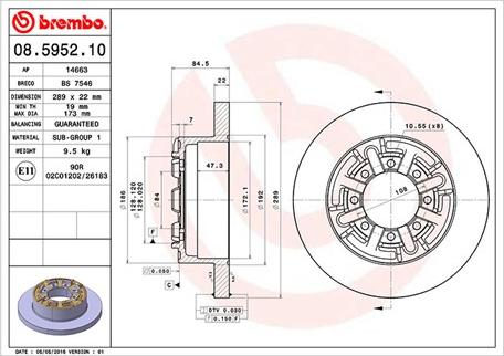 Magneti Marelli 360406022900 - Jarrulevy inparts.fi