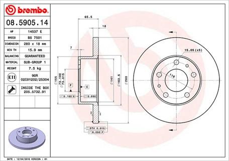 Magneti Marelli 360406022500 - Jarrulevy inparts.fi