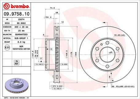 Magneti Marelli 360406074100 - Jarrulevy inparts.fi