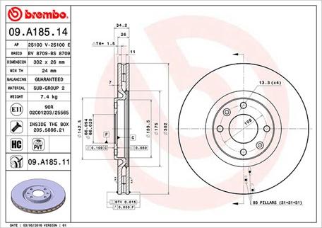 Magneti Marelli 360406070000 - Jarrulevy inparts.fi