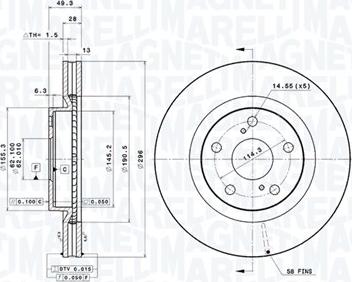 Magneti Marelli 360406078801 - Jarrulevy inparts.fi