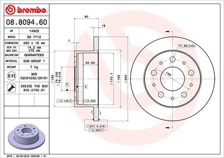 Magneti Marelli 360406072800 - Jarrulevy inparts.fi