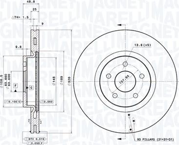 Magneti Marelli 360406156401 - Jarrulevy inparts.fi