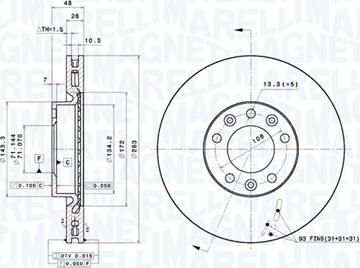 Magneti Marelli 360406157601 - Jarrulevy inparts.fi