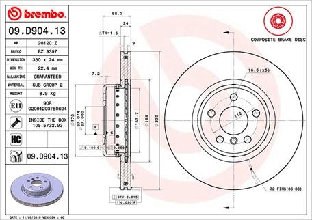 Magneti Marelli 360406168501 - Jarrulevy inparts.fi