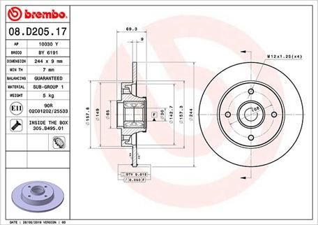 Magneti Marelli 360406162300 - Jarrulevy inparts.fi