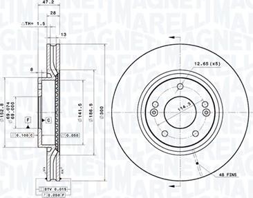 Magneti Marelli 360406167001 - Jarrulevy inparts.fi