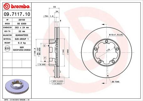 Magneti Marelli 360406105800 - Jarrulevy inparts.fi