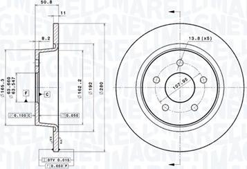 Magneti Marelli 360406108501 - Jarrulevy inparts.fi