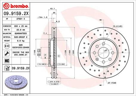 Magneti Marelli 360406108102 - Jarrulevy inparts.fi