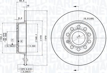 Magneti Marelli 360406107801 - Jarrulevy inparts.fi