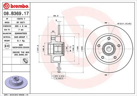 Magneti Marelli 360406119000 - Jarrulevy inparts.fi