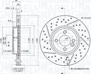 Magneti Marelli 360406114901 - Jarrulevy inparts.fi