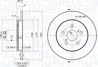 Magneti Marelli 360406116801 - Jarrulevy inparts.fi