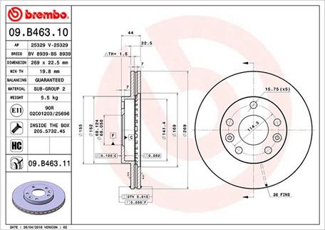 Magneti Marelli 360406110300 - Jarrulevy inparts.fi