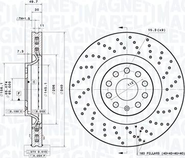 Magneti Marelli 360406185402 - Jarrulevy inparts.fi