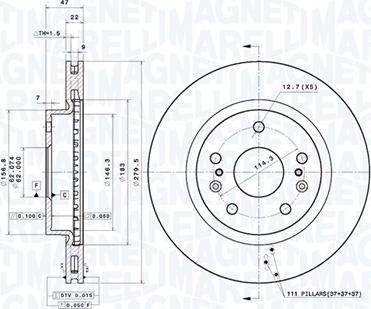 Magneti Marelli 360406181001 - Jarrulevy inparts.fi