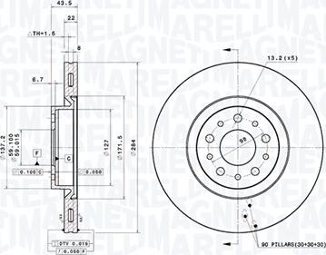 Magneti Marelli 360406181701 - Jarrulevy inparts.fi