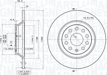 Magneti Marelli 360406139501 - Jarrulevy inparts.fi