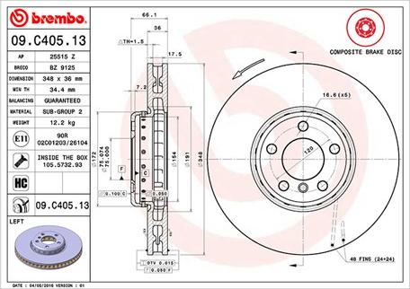 Magneti Marelli 360406130904 - Jarrulevy inparts.fi