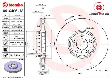 Magneti Marelli 360406131004 - Jarrulevy inparts.fi