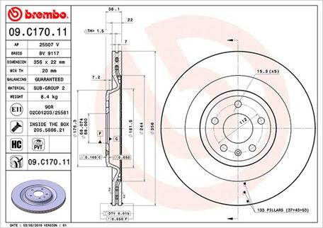 Magneti Marelli 360406132401 - Jarrulevy inparts.fi