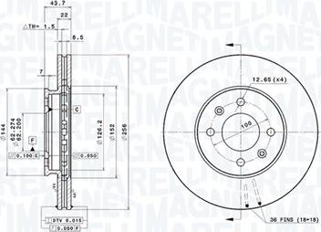 Magneti Marelli 360406126701 - Jarrulevy inparts.fi