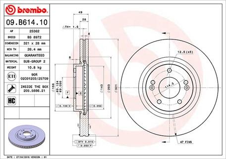 Magneti Marelli 360406121000 - Jarrulevy inparts.fi