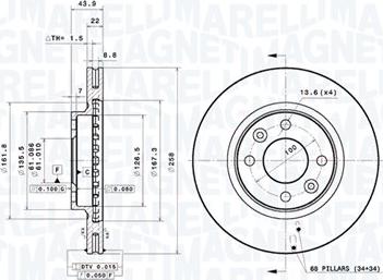 Magneti Marelli 360406179901 - Jarrulevy inparts.fi