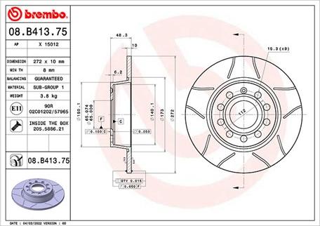 Magneti Marelli 360406175205 - Jarrulevy inparts.fi