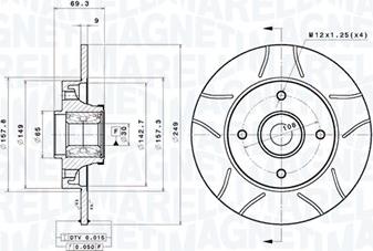 Magneti Marelli 360406210405 - Jarrulevy inparts.fi