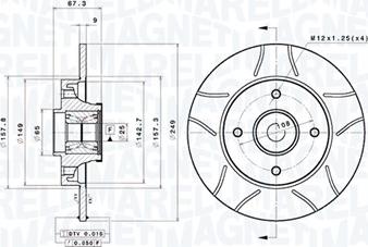 Magneti Marelli 360406221105 - Jarrulevy inparts.fi